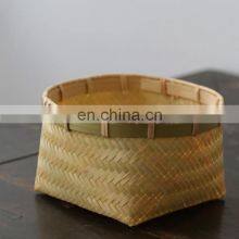 Ручная вязаная корзина для хранения, бамбуковая корзина для конфет, фруктовая корзина оптом. Произведено в Вьетнаме. thumbnail-5