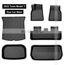 All Weather 3D Car Mats for 2022 Tesla Model Y Customized Car Floor Mat for Model Y Trunk Mats Accessories thumbnail-1
