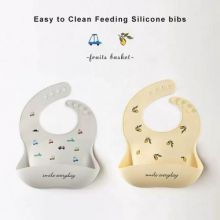 Baby food bib Baby silicone food rice pocket male and female children bib waterproof washable saliva pocket