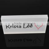 Frosted Acrylic Block Cube Acrylic Ice Block Solid Acrylic Logo Blcok RL014