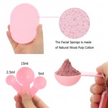 Wholesale Pink 11 in 1 Professional Self Skin Care Tool Kit Mask Brush Spatula Bowl Face Mask Set With Headband Your Own Brand thumbnail-3