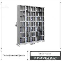 Sports Bottle Cubby Station, 2-in-1 Open-Access Grid With Integrated Locking Cupboard, Rust-Resistant Metal Organizer for Sport Clubs thumbnail-2