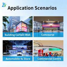 Shopping Mall Window Glass Transparent Advertising P2.5 P3.91 P6.25 Led Holographic Screen thumbnail-2