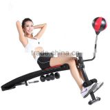 Best quality Sit up bench with speed ball with dummbell rack
