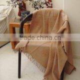 Camel Color Cashmere Throw