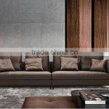 Modern Elegant Leather Sofa Set in Black New Design 2016 thumbnail-4