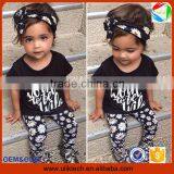 2016 Factory New Arrival Summer Child Clothes for 2 Pieces Fashion Baby Clothing Set Wholesale Casual Kids Clothes (ulik-SC082)