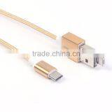 Mutil Function OTG Usb Cable Braided Usb Cable With OTG Function thumbnail-1