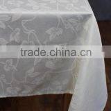 T/C Popular Jacqured White Cheap Table Cloth thumbnail-5