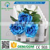 2016 Wholesale MulticolorLuxury Latex PU Artificial Flowers Honey Rose Real Touch Bouquet Wedding Bridal Decor Display Flower thumbnail-3