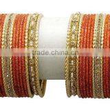 Indian Designer Bollywood Bridal Bangle/Kada Set Wedding Wear For Girl & Women thumbnail-3
