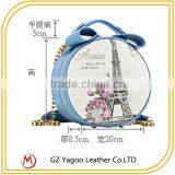 Round Shoulder Bag Color Printing Paris Hand Bags thumbnail-6