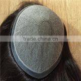 Natural Looking 100% Silk Top Human Hair Toupee for Women thumbnail-1