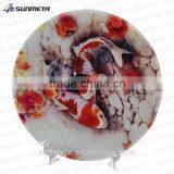 SUNMETA Factory Personalized 10 Inch Sublimation Toughened Glass Plate for 3D Vacuum Machine