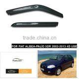 CAR DOOR VISOR RAIN DEFLECTOR FOR FIAT ALBEA-PALIO 5DR 2002-2013 5D USE