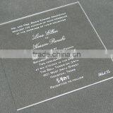 High Transparent Custom Engraved Wedding Acrylic thumbnail-2