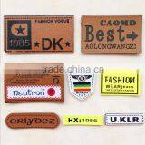 Fashion Design Custom Embossed Leather Patch,garment Jeans Leather Patch Labels