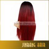 Black Burgundy Ombre Long Straight Lolita Cosplay Wig For Fashion thumbnail-5
