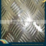 Embossed aluminium sheet or plate with five stars 1060