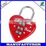 Hot Sale High Quality 3 Digital Love Digital Lock/love Heart Shaped Padlock Quality Choice thumbnail-1