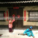 Folk Art Sculpture of Wax Museum Scene Reproduction Children Play thumbnail-2