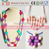 Hot Sale Fashion Jewelry,Wooden Necklace/BPA Free Silicone Jewelry