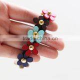 New Arrival Hot Sale Fashion Colorful Five Flowers Elastic Hair Bands Rubber Bands Headwear Hair Accessories for Girls Women thumbnail-5