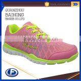 durable bright color slim sport shoes for men