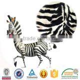 Polyester Animal Skin Print Zebra-stripe Tiger Stripe Style Kurti Velvet Designs Micro Velboa Fabric