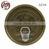 83mm 307# Tinplate Easy Open Door for Fish or Meat With Aluminized Coating