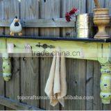 vintage shabby chic style wood wall shelf