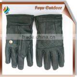 Mens Leather Gloves With a Button on Palm,dark Green,all Sizes&colors Are Available