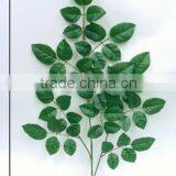 Fake Leaves For Decoration H59cm Green Artificial Rose Leaves Branch thumbnail-2