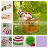 Hand Crochet Baby Hats Wholesale Order Christmas Long Tail Cap Processing and Manufacturing thumbnail-1