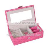 hot selling pink mirror jewelry box small gift boxes
