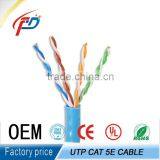 Best Quality UL Fluke Cmr 250Mhz Cat5 Lan Coaxial Cables Solid Bare Copper