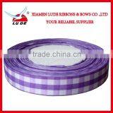 Wholesale Colorful Cheched Ribbon Roll for Gift Packing thumbnail-6