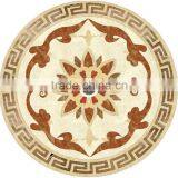 Waterjet porcelain marble medallion floor tile lowes