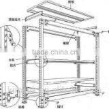 Steel Medium Duty Beam Rack Blue Exquisite Display Rack For Storages thumbnail-4