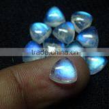 Rainbow Moonstone 8x8 mm Trillion Cut With NIce Blue Flash Natural Semi Precious Gemstone thumbnail-3
