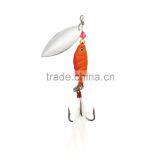 3Pcs 10g / 9.5cm Spoon Hard Fishing Lures Spinner Sequin Paillette Baits With Feather Hook Tackle thumbnail-2