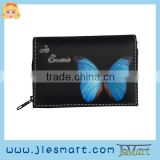 JSMART folded wallet digital printing sublimation printing pocket wallet butterfly souvenirs