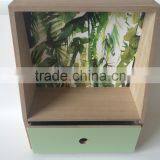 Nice Green Plant Hotsale Display and Storage Wooden Handmade Craft Table Case thumbnail-3