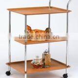 Trolley, Trolleys, 3 tier trolley, convenience trolley, handy trolley, wooden trolley,