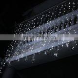 OEM Indoor/outdoor 110V/220V US/EU Plug 3m*3m 600leds 25leds*24hang Transparent Wire White Color Hot Sell thumbnail-4