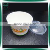 12 oz Paper Disposable Hot Soup Bowls With Plastic Lid thumbnail-1