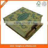 Hard Paper Box Memo Pads, Notepads With Ballpen and Holder thumbnail-4