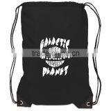 Black Nylon Drawstring bag