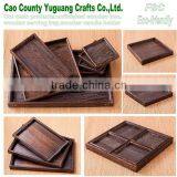 Large Sets of Small Trays,rectangle Burn Wood Tray,small Square Tray thumbnail-1