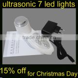 home use facial photon ultrasonic device with 7 led light therapy /15% off for Christmas Day
